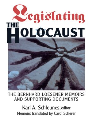 cover image of Legislating the Holocaust